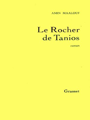 cover image of Le rocher de Tanios